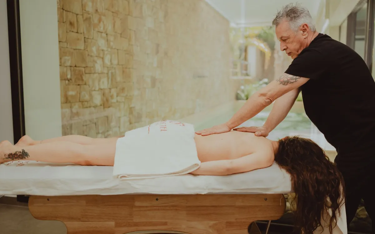 Massagem em spa
