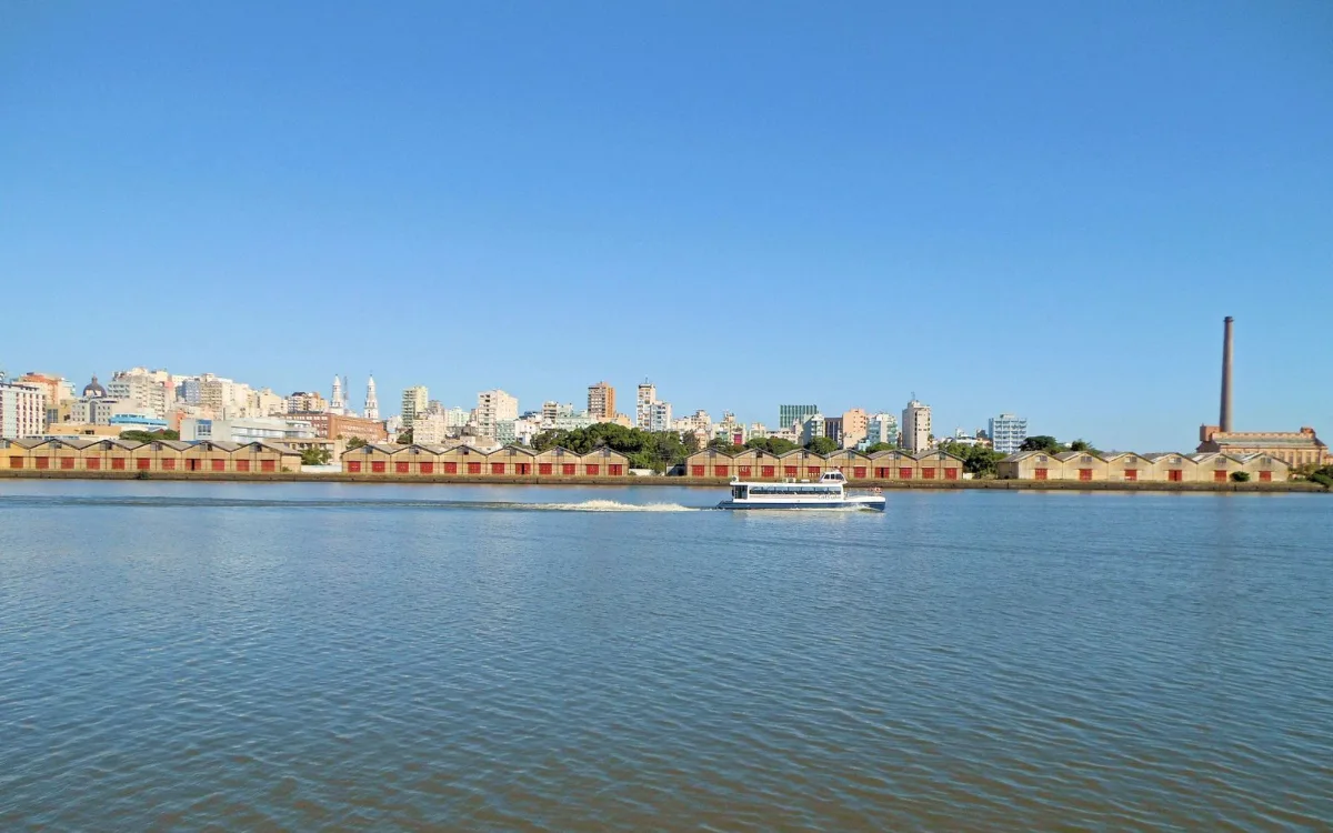 Orla do Guaíba em Porto Alegre