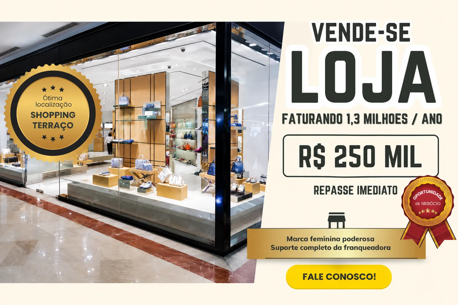 Oportunidade Única: Franquia de Moda Feminina em Brasília por R$ 250.000,00