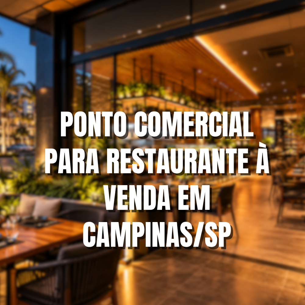 Ponto Comercial para Restaurante à Venda em Campinas/SP | Swiss Park | R$ 241 Mil