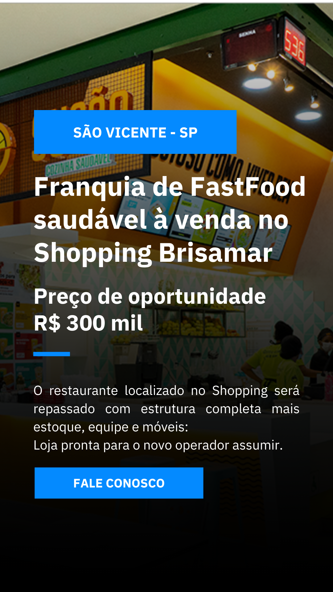 franquia de alimentação saudável, fast food, sucão, praia grande, santos, guarujá, sucos e saladas