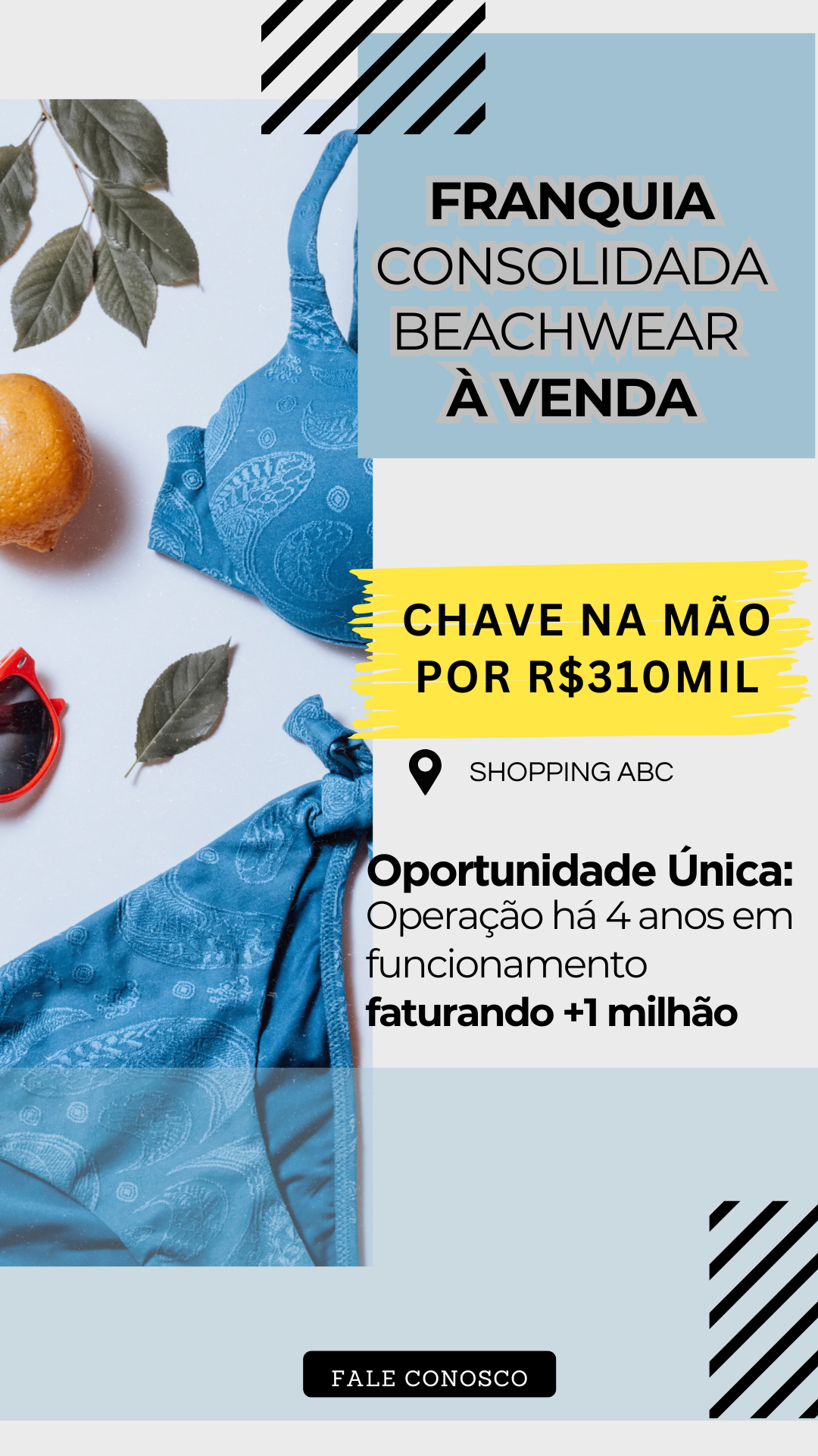 franquia à venda, franquia beachwear, investimento em franquia, franquia consolidada, moda praia, oportunidade de negócio, ponto comercial lucrativo, franquia lucrativa, investimento seguro, franquia moda praia, negócio em expansão, loja de beachwear, mercado de moda praia, franquia pronta para operar, retorno imediato, venda de franquia